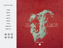 Tablet Screenshot of biglittlelions.com
